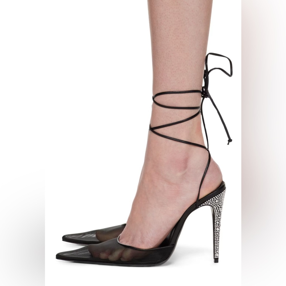 MAGDA BUTRYM - Black Strass Heel - sz 39 NWT